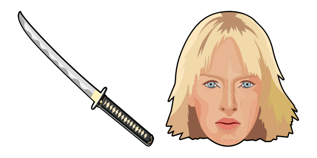 Kill Bill The Brife & Hanzo Katana Sword Cursor