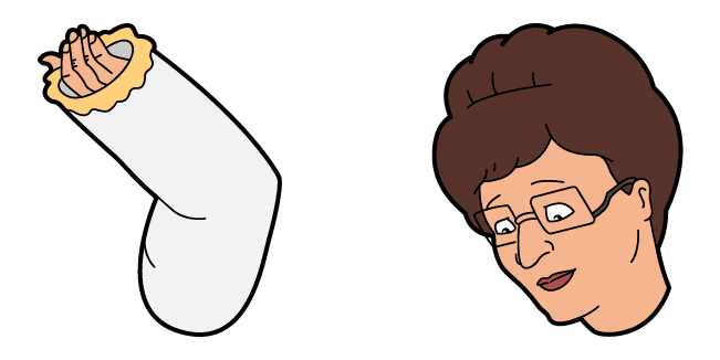 King of the Hill Peggy & Plaster Hand Cursor
