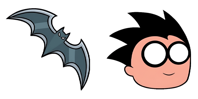 Teen Titans Cute Batarang & Robin Cursor