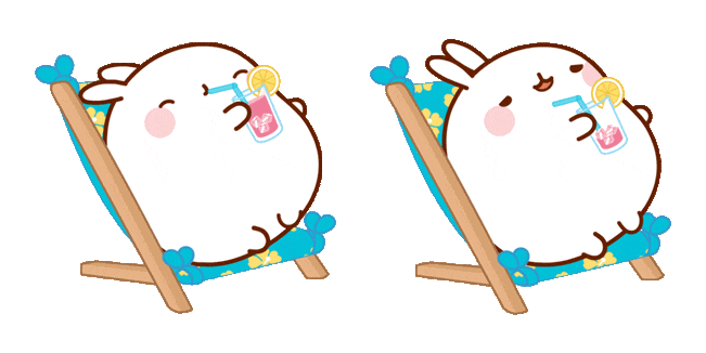 Molang Drinks Cocktail Animated Cursor