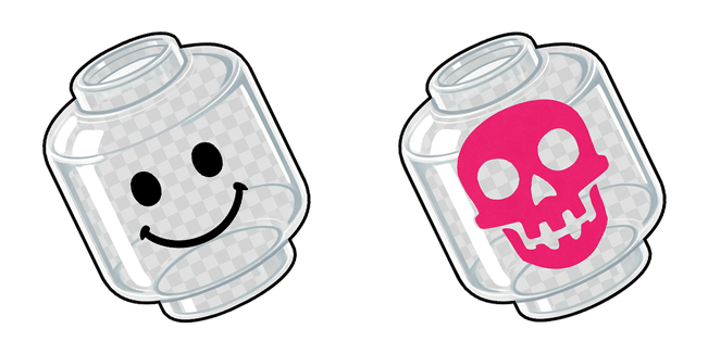 LEGO Smiley vs Skull Heads Cursor