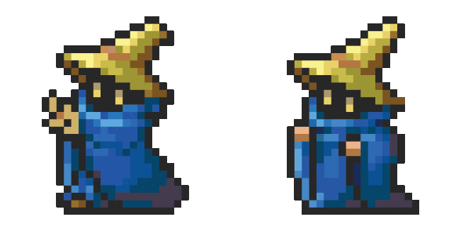 Final Fantasy Pixel Remaster Black Mage Animated Cursor