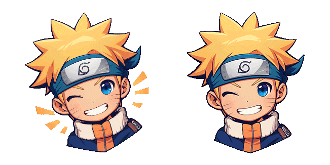 Chibi Naruto Uzumaki Animated Cursor