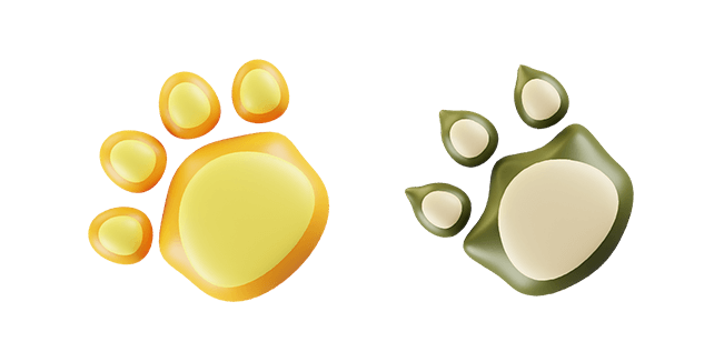 Cat & Dog Footprints 3D Cursor