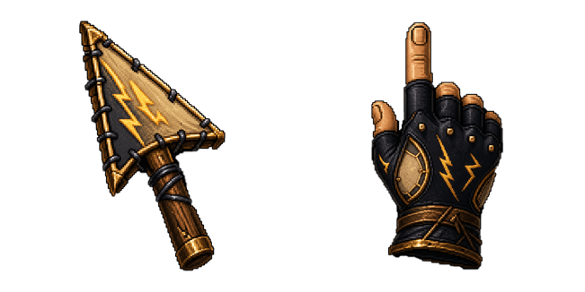 Thunder Spear Pixel Cursor