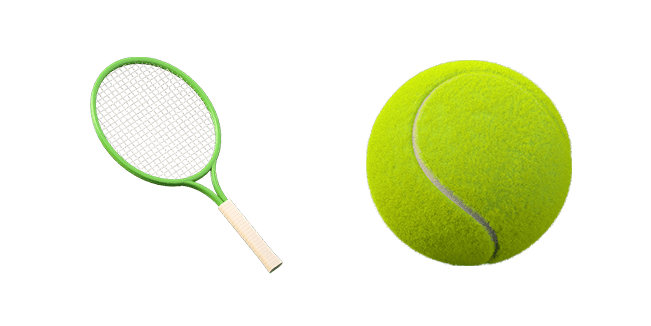 Tennis Racket & Tennis Ball 3D Cursor