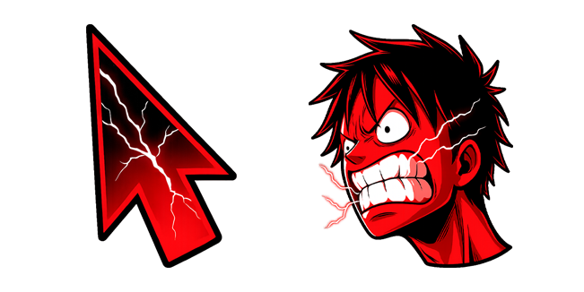 One Piece Monkey D Luffy Gear Red Cursor