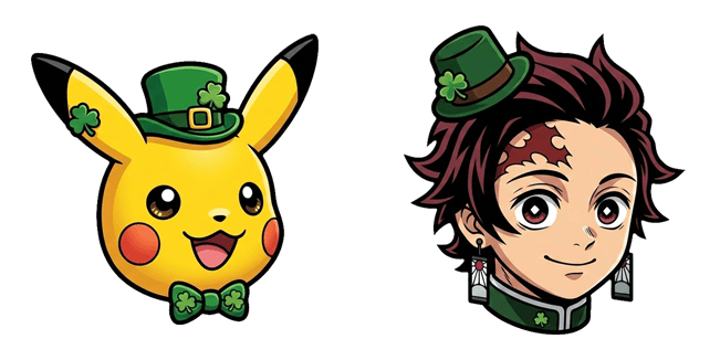 St. Patrick's Day Pikachu & Tanjiro Cursor