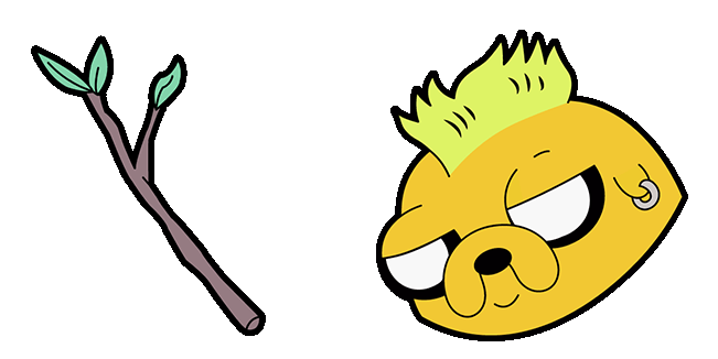 Adventure Time Side Quests Young Jake & Stick Animated Cursor