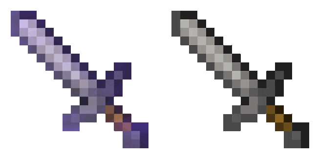 Minecraft Enchanted Stone Sword Animated Cursor