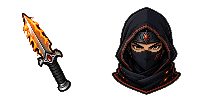 Shadow Assassin & Flaming Dagger Animated Cursor