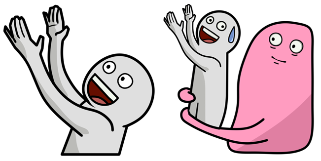 Running Away Baloon Meme Cursor