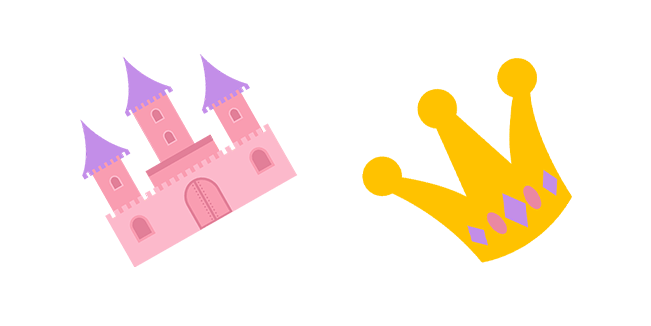 Pink Castle & Crown Cursor