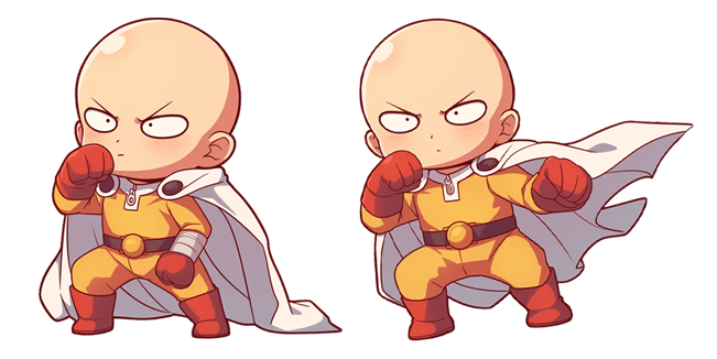 One-Punch Man Courageous Kawaii Saitama Cursor