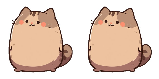 Adorable Grey Cat Animated Cursor