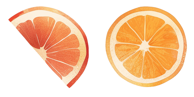 Juicy Orange Citrus Cursor