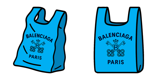 Balenciaga Blue Paris Bag Cursor