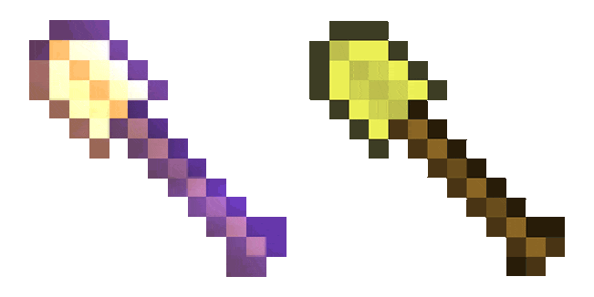Minecraft Enchanted Golden Shovel Animated Cursor