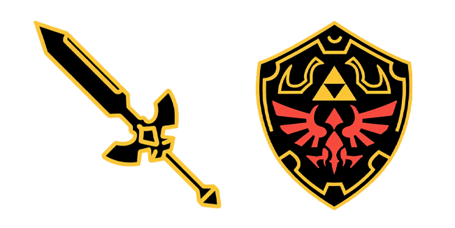 The Legend of Zelda Master Sword & Hylian Shield Dark Cursor