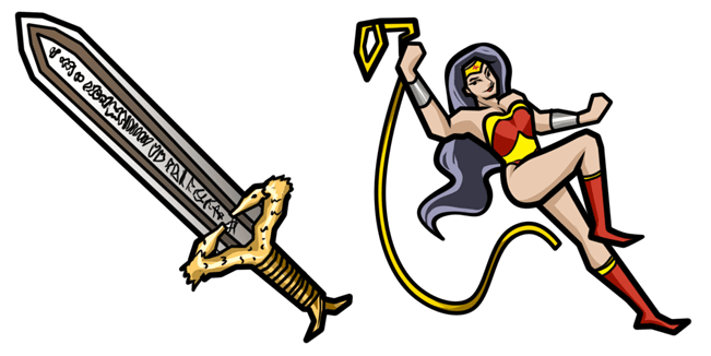 Wonder Woman & God Killer Sword Cursor
