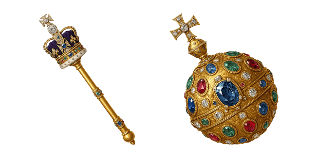 Golden Scepter & Orb 3D Cursor