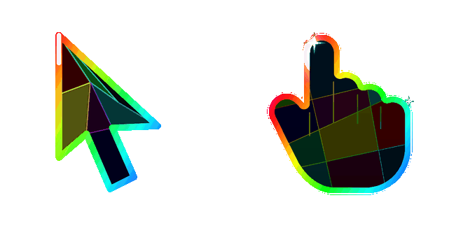 Holo Crystal Arrow & Hand Animated Cursor