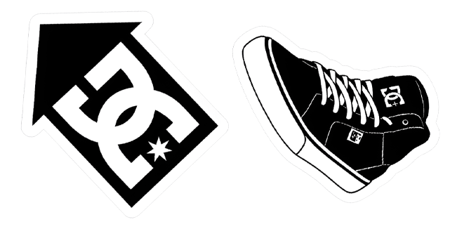 DC Shoes Logo & Sneaker Cursor