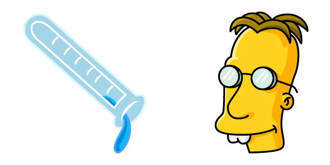 The Simpsons Jonathan Frink & Test Tube Cursor