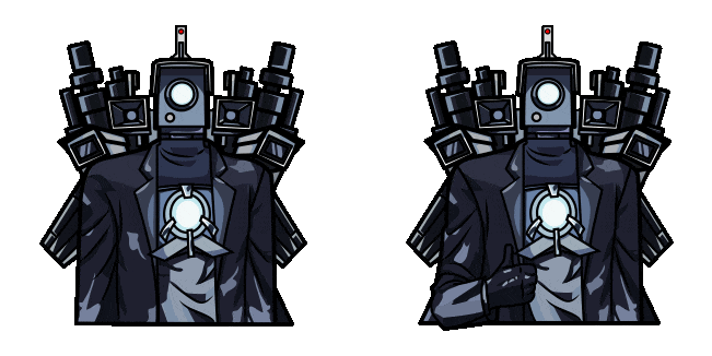Skibidi Toilet Upgrading Titan Cameraman Meme Animated Cursor