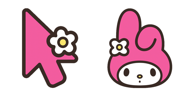 Sanrio My Melody Pink Arrow Cursor