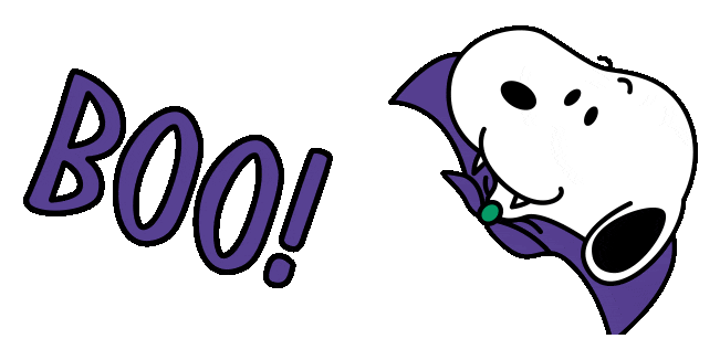 Halloween Snoopy Boo Animated Cursor