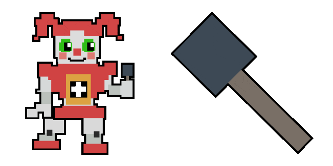 FNaF 8-Bit Baby Pixel Animated Cursor