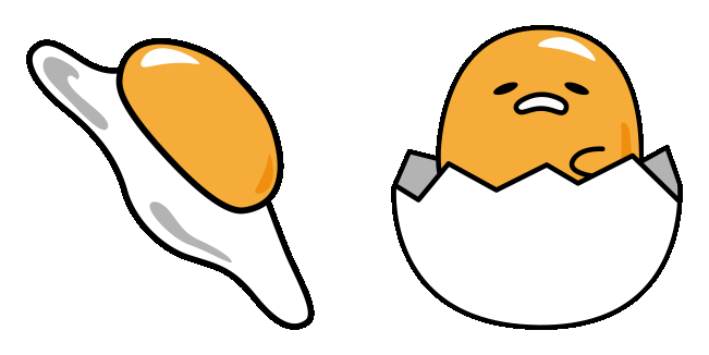Sanrio Gudetama in Eggshell Animated Cursor