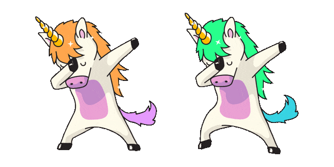 Dabbing Unicorn Animated Cursor