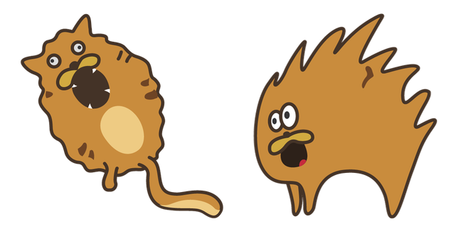 Doodle Cats Scared Cursor