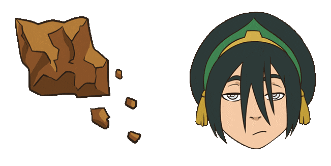 Avatar Toph Beifong & Earthbending Animated Cursor