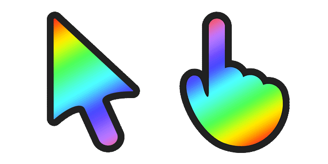 Rainbow Gradient Animated Cursor