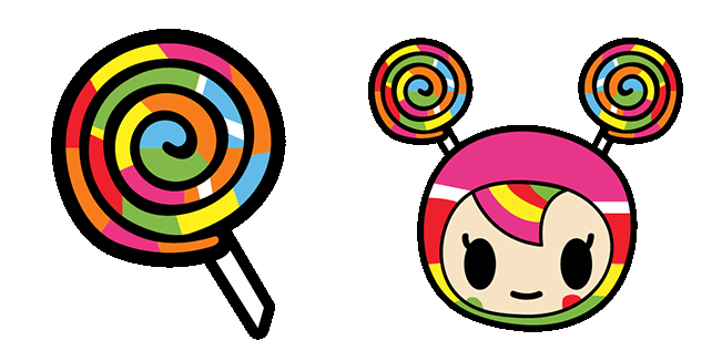 Tokidoki Donutella Candy Girl Animated Cursor