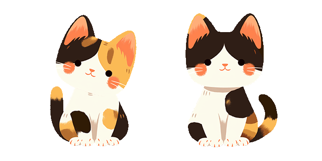 Lovely Colorful Kitten Animated Cursor