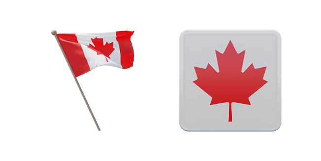 Canada Flag 3D Cursor