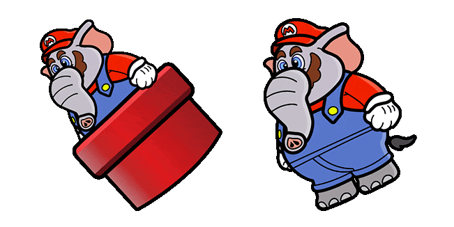 Super Mario Elephant Mario Animated Cursor