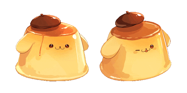 Cute Dog Pudding Animated Cursor
