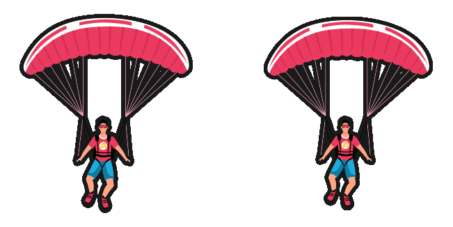 Parachuting Animated Cursor