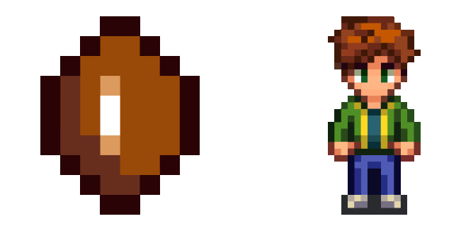 Stardew Valley Alex & Ball Pixel Animated Cursor