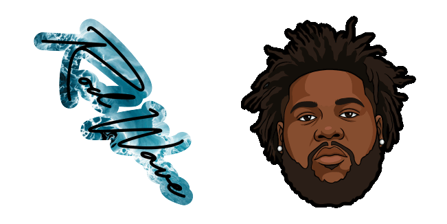 Rod Wave & Logo Animated Cursor