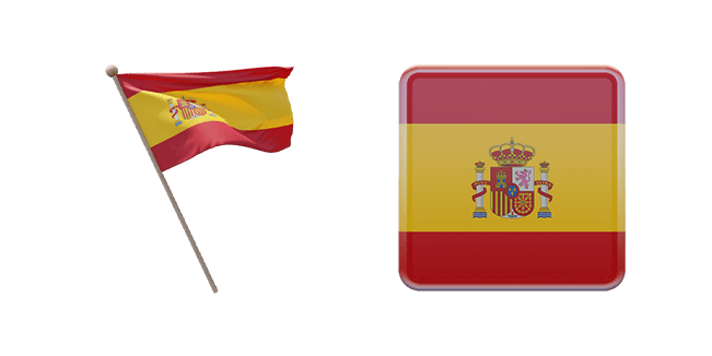 Kingdom of Spain Flag 3D Cursor