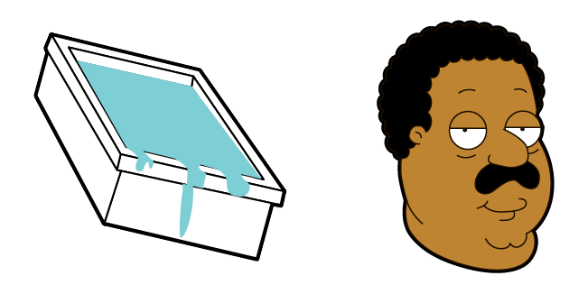 Family Guy Cleveland Brown & Bathtub Cursor