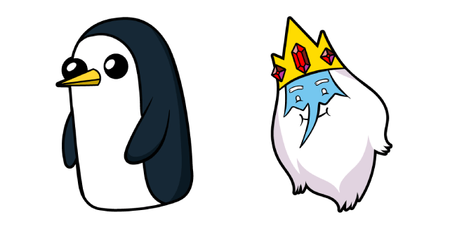 Adventure Time Ice King & Gunter Cursor