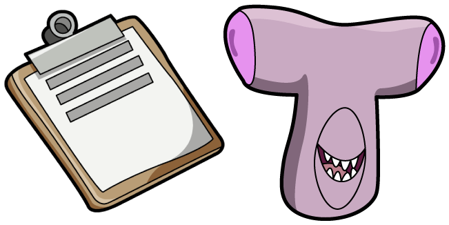 Regular Show Nightmare Alien Carl & Clipboard Cursor