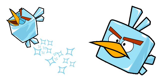 Angry Birds Ice Bird Animated Cursor